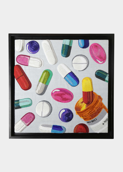 Shop Jonathan Adler Happy Pills Beaded Wall Art In Multi