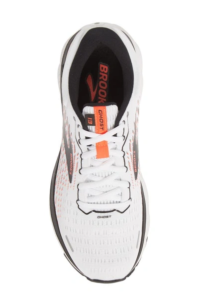 Shop Brooks Ghost 13 Running Shoe In White/pink/black