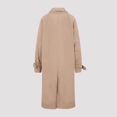 Shop Akris Wool Flannel Coat Jacket In Nude & Neutrals