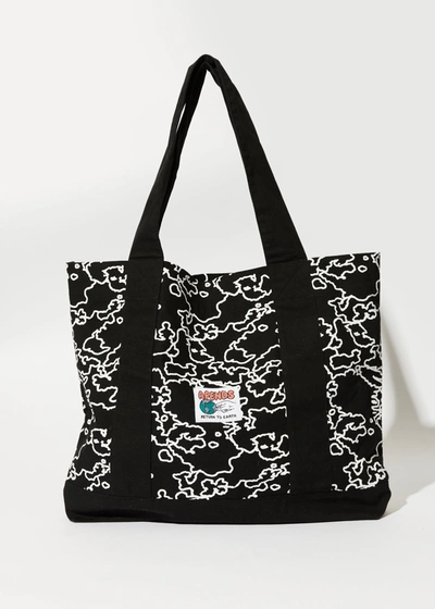 Shop Afends Recycled Oversized Tote Bag In Black