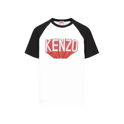 Shop Kenzo Raglan 3d T-shirt Tshirt In White