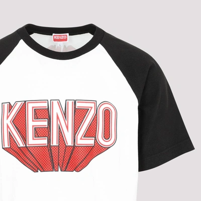 Shop Kenzo Raglan 3d T-shirt Tshirt In White