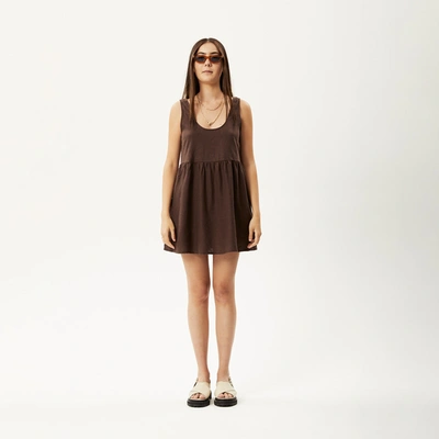 Shop Afends Hemp Mini Dress In Brown
