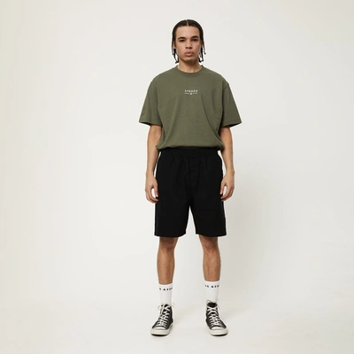 Shop Afends Recycled Baggy Elastic Waist Shorts In Black