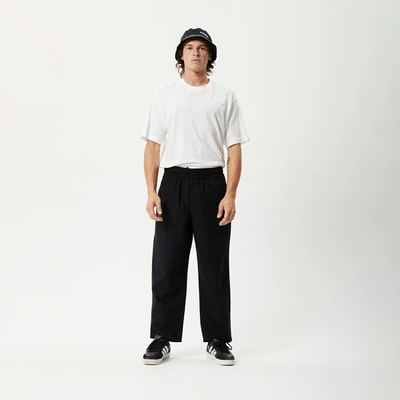 Shop Afends Recycled Elastic Waist Pant In Black