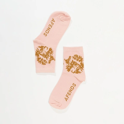 Shop Afends Hemp Crew Socks In Pink