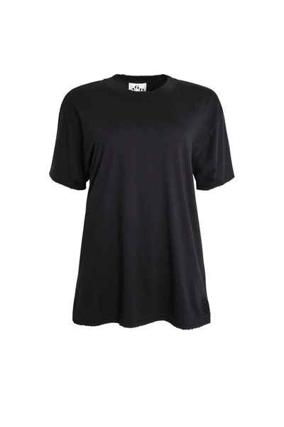 Shop Altu Distressed T Shirt In Black