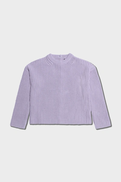 Shop Altu Pullover With Buttons In Dusted Lavender