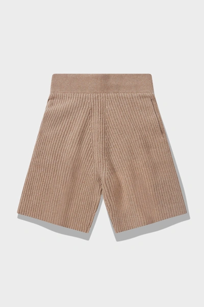 Shop Altu Knit Shorts In Sandstorm