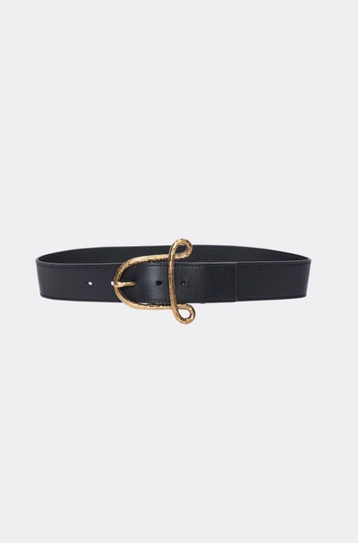 Shop Altuzarra 'a' Belt In Black