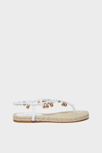 Shop Altuzarra 'beaded' Espadrilles In Optic White