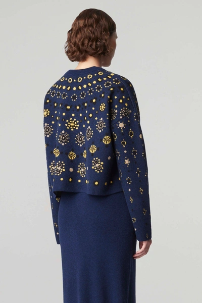 Shop Altuzarra 'makena' Sweater In Heron Blue