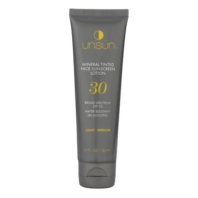 Shop Unsun Cosmetics Mineral Tinted Face Sunscreen Lotion Spf 30 In Light/medium