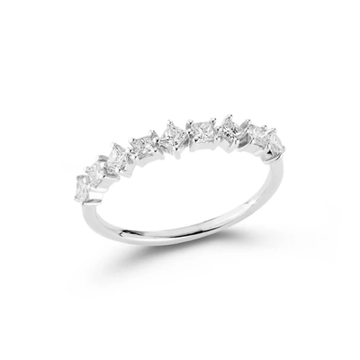 Shop Dana Rebecca Designs Millie Ryan Princess Cut Single Row Ring In White Gold