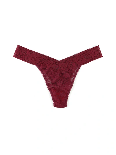 Shop Hanky Panky Daily Lace™ Original Rise Thong Sale In Pink