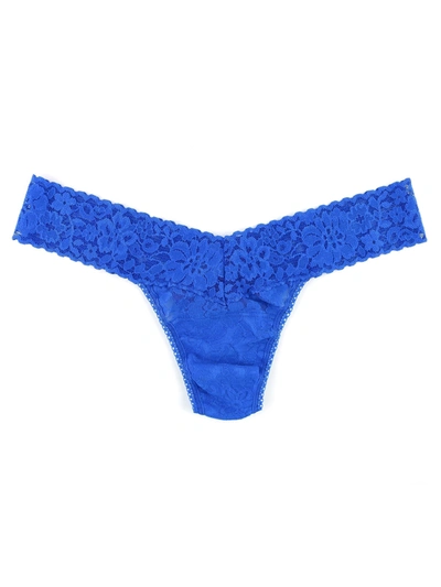 Shop Hanky Panky Daily Lace™ Low Rise Thong In Blue