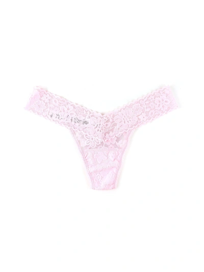 Shop Hanky Panky Daily Lace™ Low Rise Thong Fairy Dust Pink Sale In Multicolor