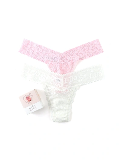 Shop Hanky Panky I Do Shimmer Low Rise 2 Pack In White