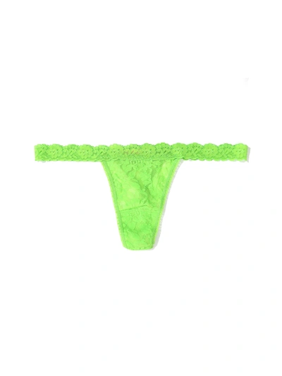 Shop Hanky Panky Signature Lace G-string In Green