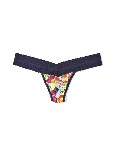 Shop Hanky Panky Printed Dreamease™ Low Rise Thong In Multicolor