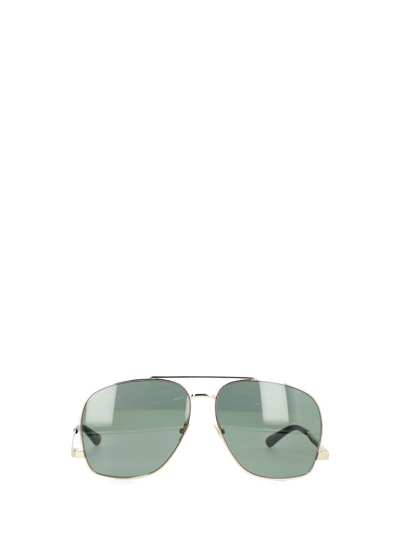 Shop Saint Laurent Eyewear Aviator Sunglasses In Multi