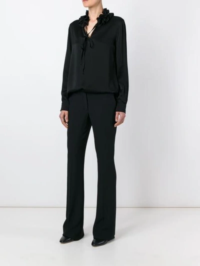 Shop Sonia Rykiel Ruffled Collar Longsleeved Blouse