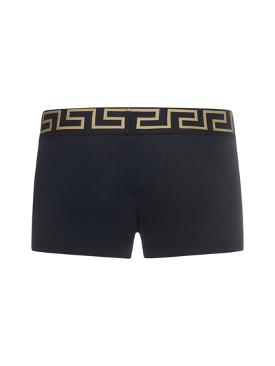 Shop Versace Underwear Underwear In Nero Greca Oro