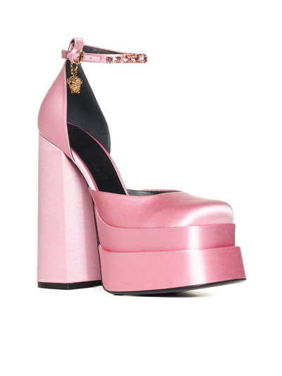 Shop Versace With Heel In Candy Oro