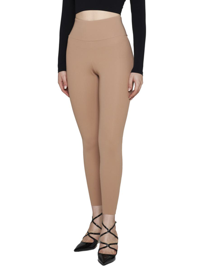 Shop Wolford Trousers In Beige