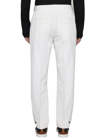 Shop Ermenegildo Zegna Zegna Trousers In White
