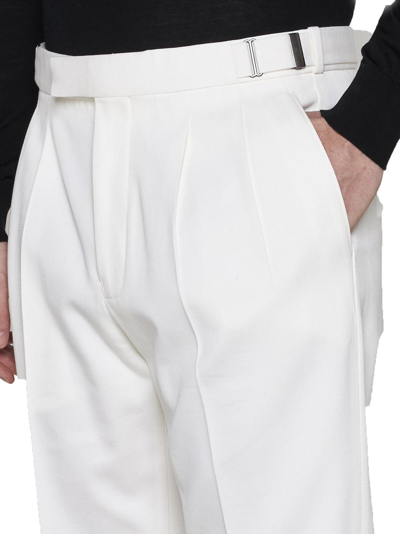 Shop Ermenegildo Zegna Zegna Trousers In White
