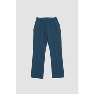 Shop Cfcl Milan Rib Straight Pants Marine Blue