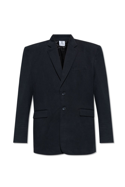 Shop Vetements Tailored Jacket In Black