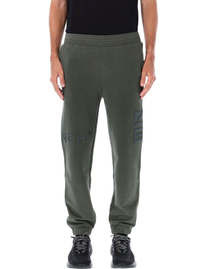 Shop Givenchy 4g Embroidered Slim Fit Jogger Pants In Green