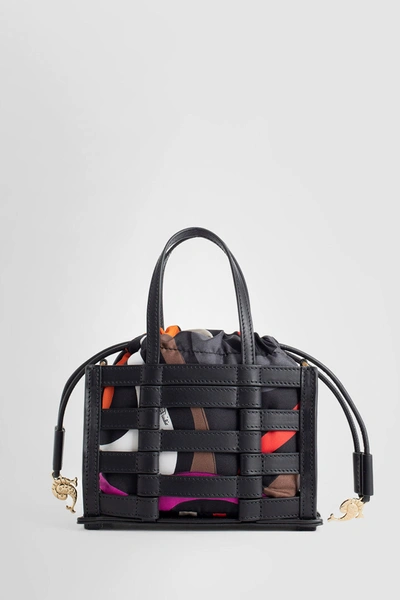 Shop Pucci Woman Black Top Handle Bags
