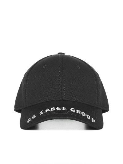 Shop 44 Label Group Hats In Black + 44lg/rave Ice Sand Emb