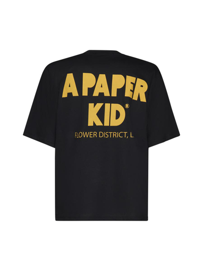 Shop A Paper Kid T-shirts And Polos In Black