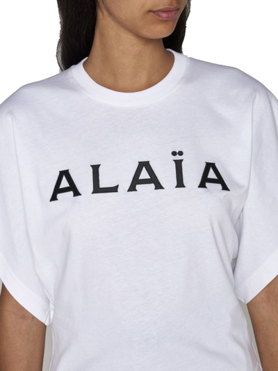 Shop Alaïa Alaia T-shirts And Polos In White