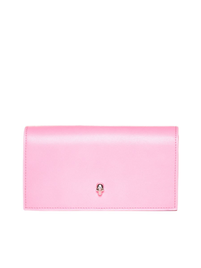 Shop Alexander Mcqueen Wallets In Fluo Pink