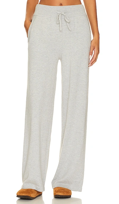 Shop Eberjey Recycled Sweater Pant In Heather Grey