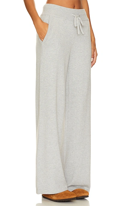 Shop Eberjey Recycled Sweater Pant In Heather Grey