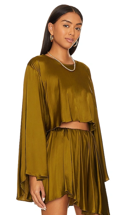 Shop Nbd Seema Top In Olive Green