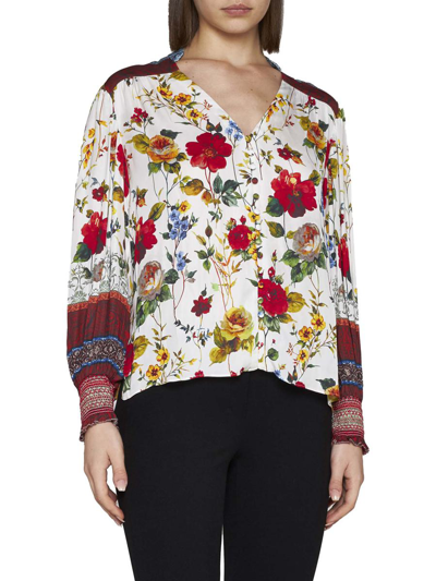 Shop Alice And Olivia Alice + Olivia Shirts In Dew Floral