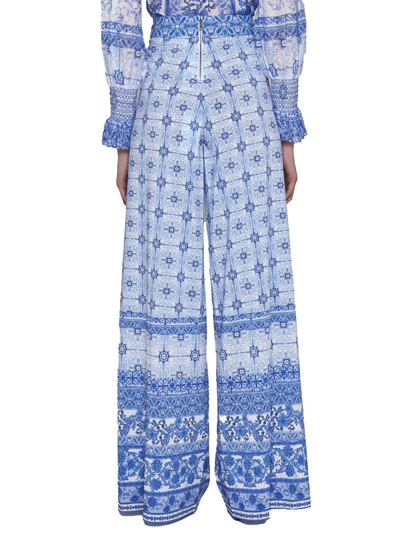 Shop Alice And Olivia Alice + Olivia Trousers In Greek Tile