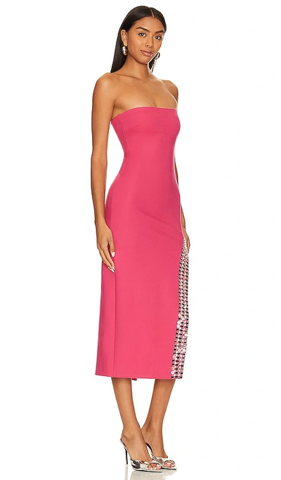 Nbd Amaara Midi Dress In Fuchsia