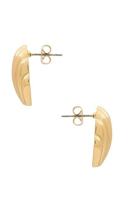 Shop Shashi La Conchiglia Earring In Gold