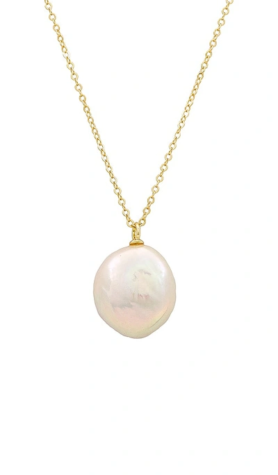 Shop Shashi Pearl Pendant Necklace In Gold & Pearl