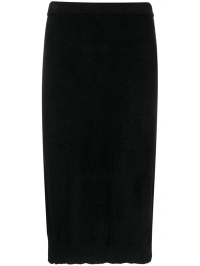 Filippa K Ribbed Knit Skirt In Black