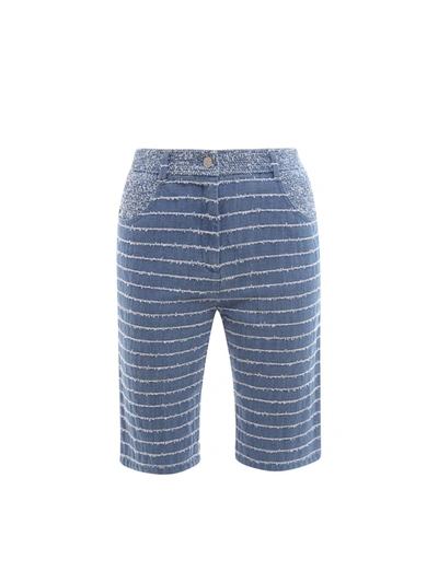Shop K Krizia Bermuda Shorts In Blue