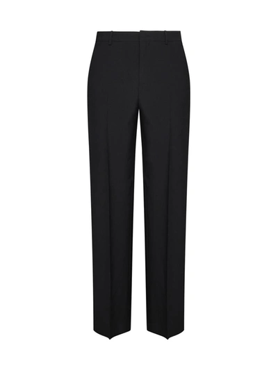 Shop Valentino Trousers In Black